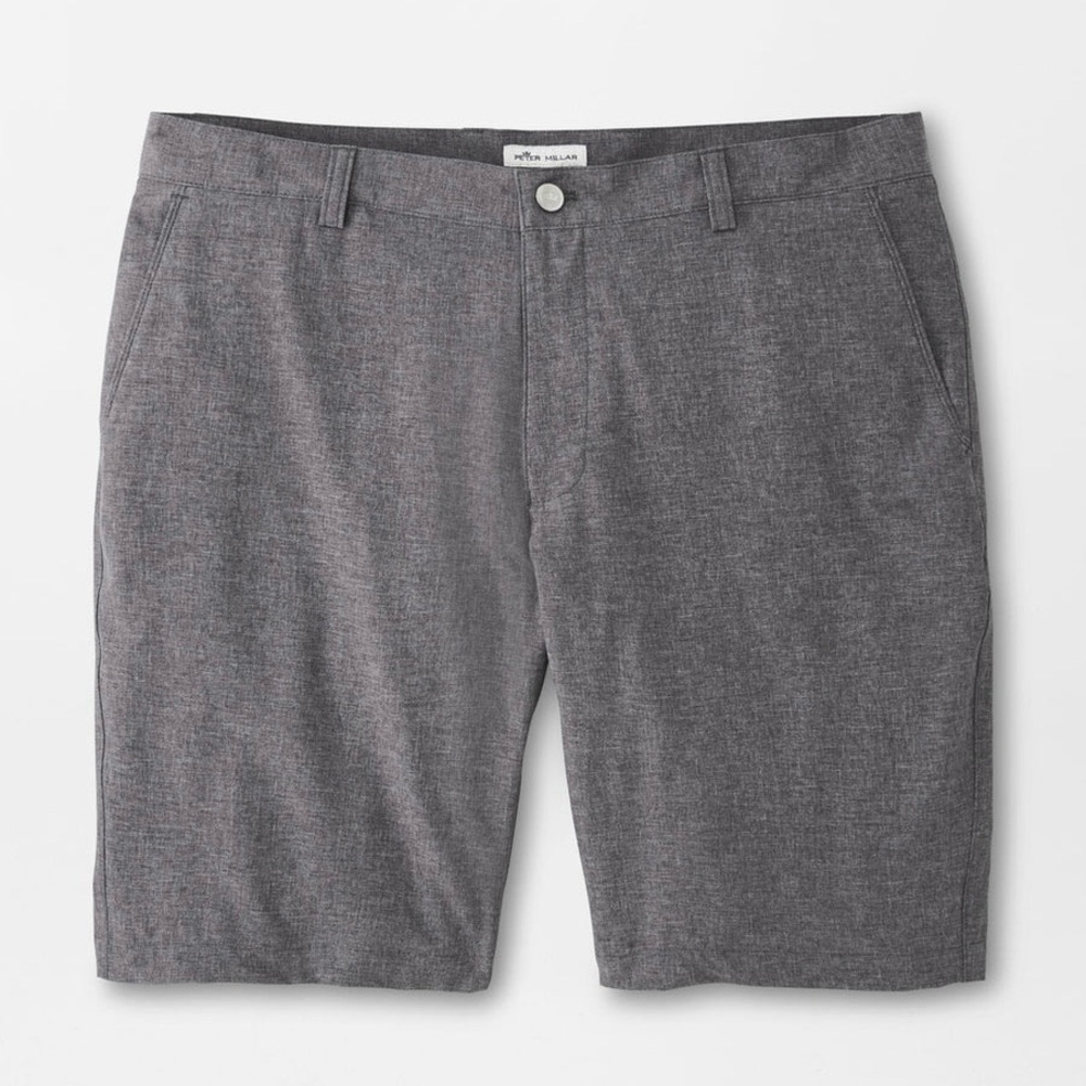Peter Millar Iron Gray Shackleford Performance Hybrid Shorts Golf 10” Inseam